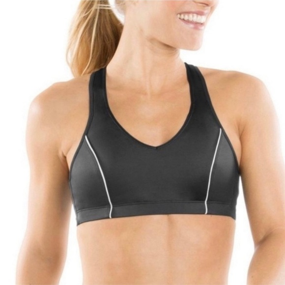 Moving Comfort Black Vixen High Impact Racerback Sports Bra - Picture 1 of 10